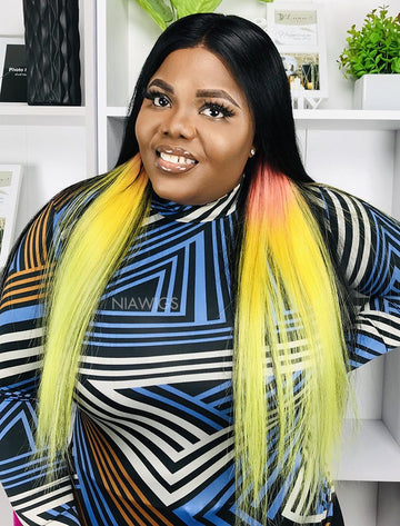 Shanice Remy Hair 20 Inches Lace Front Wig Balayage